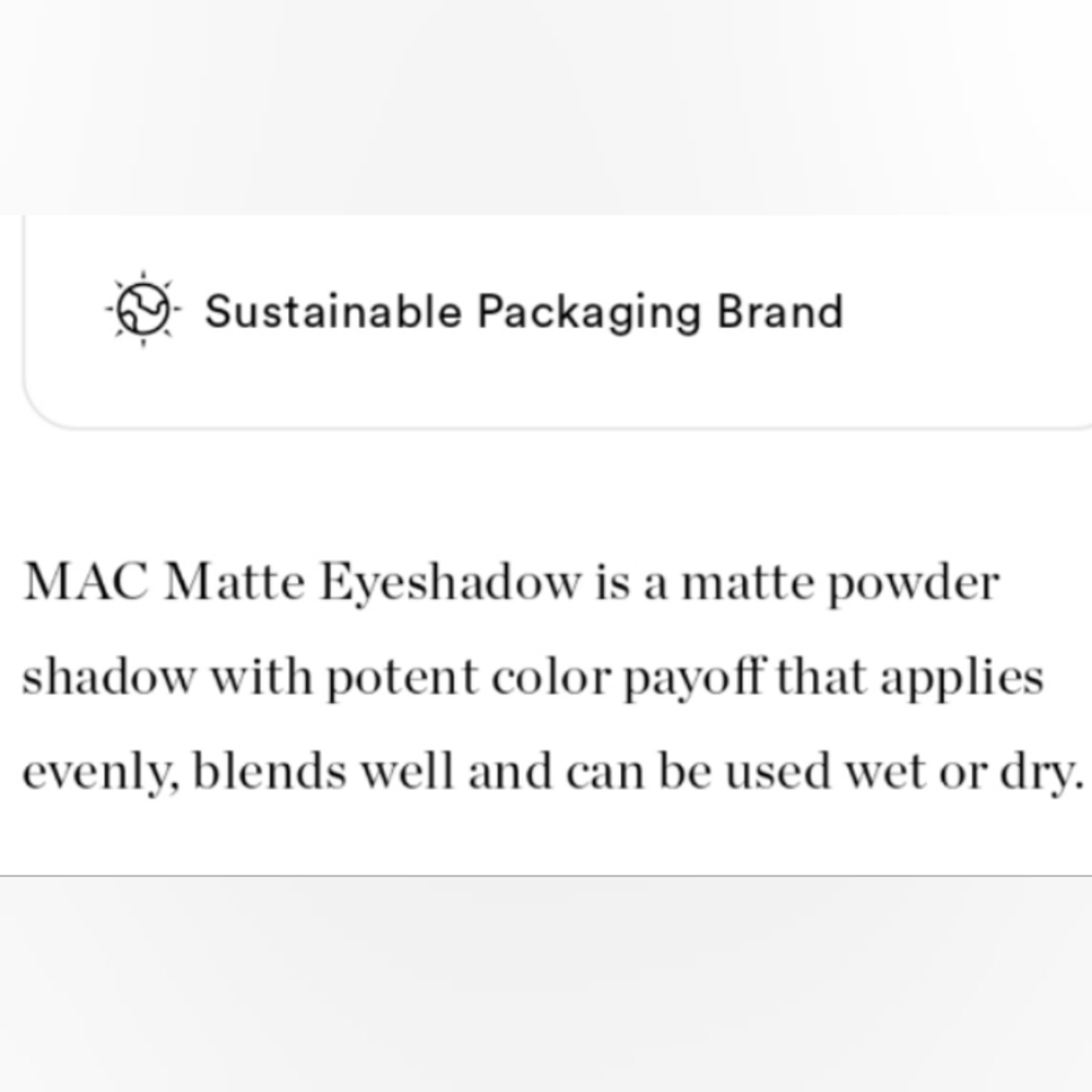MAC COSMETICS MATTE EYESHADOW IN OMEGA. - Picture 8 of 9